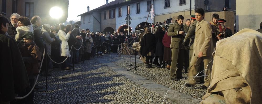 Una delle ultime edizioni del Presepe vivente di Agliate