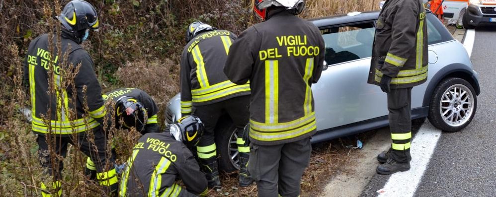 Statale 36 Incidente Briosco sud martedì 1 dicembre 2020