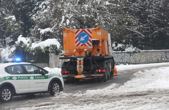 Monza Nevicata: gli spazzaneve quando sono entrati in azione