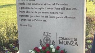 Monza Inaugurato il cippo a ricordo vittime Covid