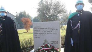 Monza Inaugurato il cippo a ricordo vittime Covid