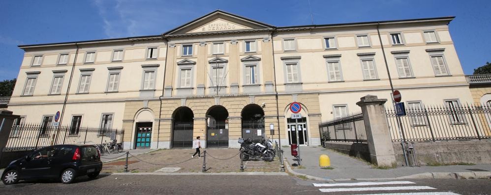 L’ingresso principale dell’ospedale Vecchio di Monza