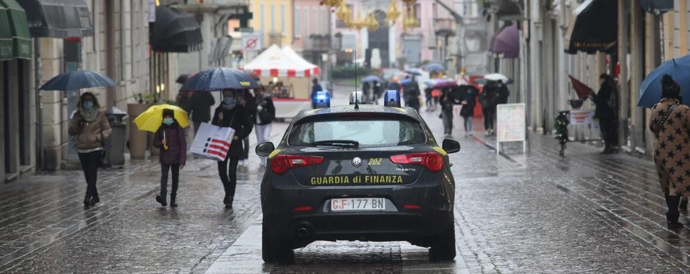 I controlli nel centro di Monza