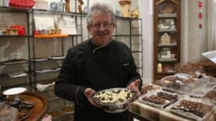 Monza: Emilio Caiani alla pasticceria Vecchia Monza