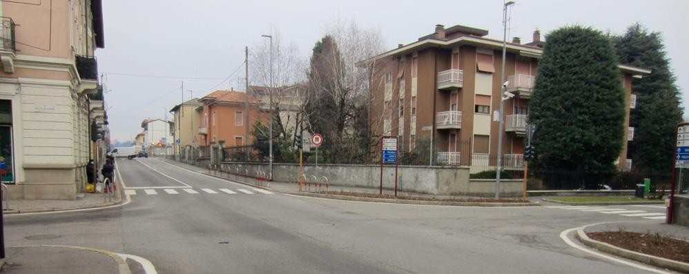 Albiate: l’incrocio tra via Viganò e via Marconi