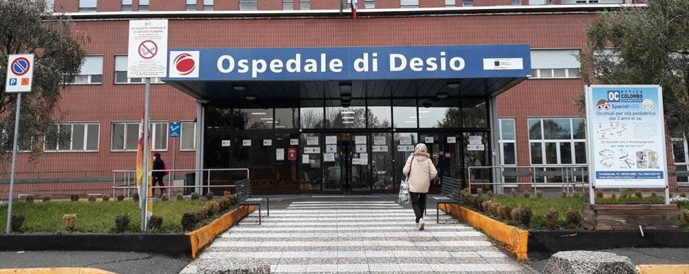 L’ingresso dell’ospedale di Desio