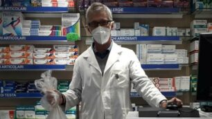 Besana: Alberto Corti, titolare farmacia Caccia. Raccolta per Banco farmaceutico