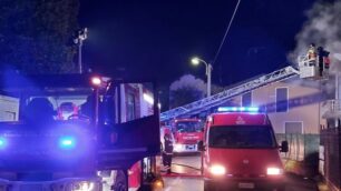 Besana in Brianza incendio via Lovati Calò 8 gennaio 2021