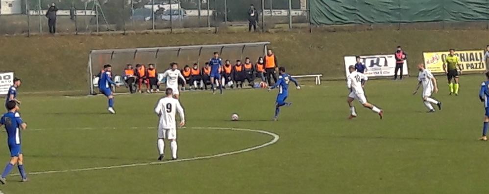 Una fase del match tra Seregno e Real Calepina