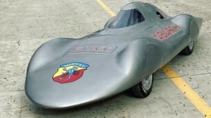 La Fiat-Abarth 1000 Monoposto della collezione Lopresto che ha sfrecciato all’ autodromo di Monza