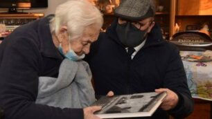 Concorezzo Irma Ratti 100 anni col sindaco Mauro Capitanio