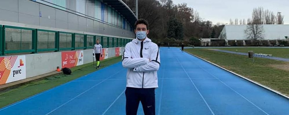 La foto che testimonia il ritorno in pista di Filippo Tortu