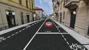 L’ipotesi di ciclabile in via Mentana
