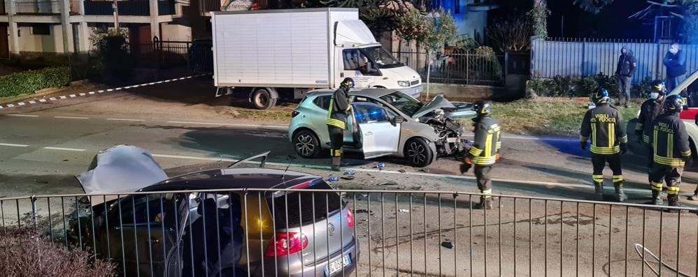 L'incidente sulla Sp51 di Casatenovo della serata di martedì