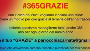 Il manifesto dell’appello lanciato dall’oratorio di Carnate