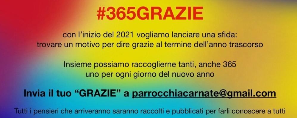 Il manifesto dell’appello lanciato dall’oratorio di Carnate