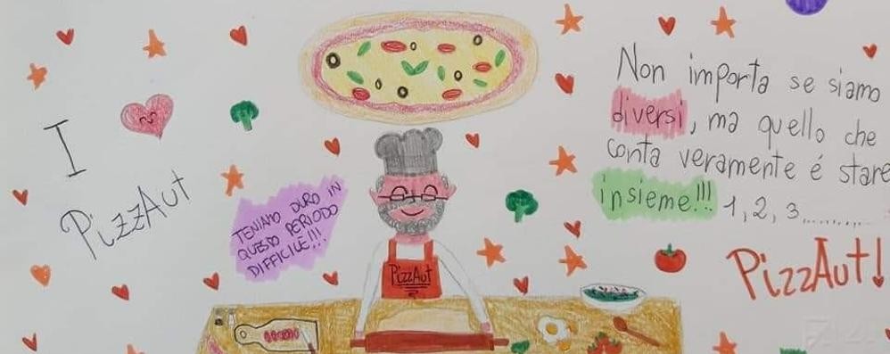 I disegni dei bambini di Macherio per PizzAut