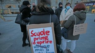 Monza: la manifestazione per la riapertura della scuola superiore