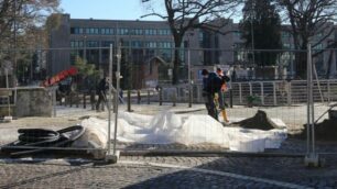 Gli ultimi lavori sul ponte di via Colombo a Monza