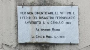 Monza Commemorazione tragedia ferroviaria