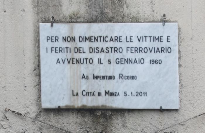 Monza Commemorazione tragedia ferroviaria