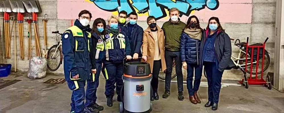 Concorezzo aspirapolvere protezione civile