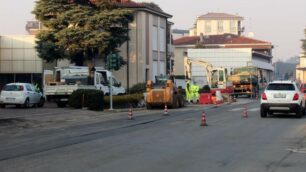 I lavori in via Milano