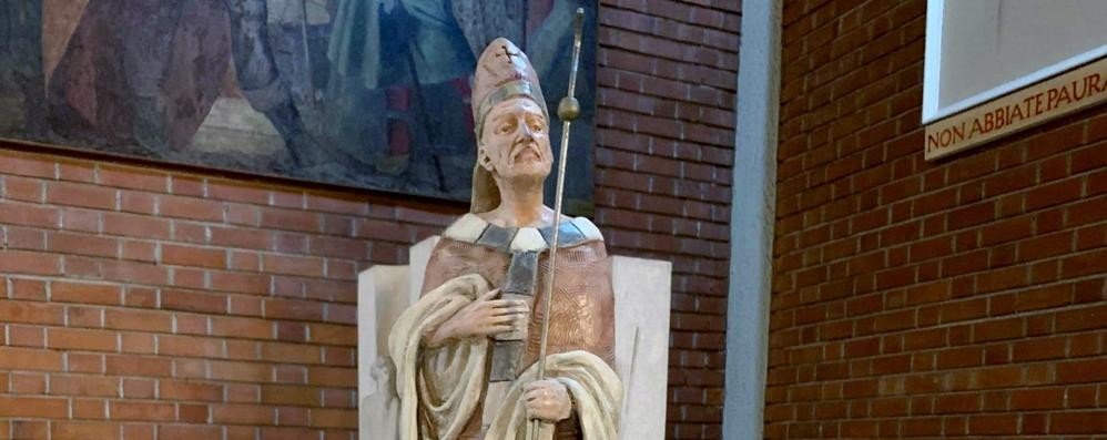 La statua di Sant'Ambrogio