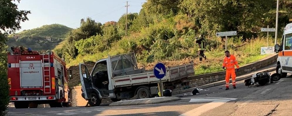 Incidente a Montevecchia grave 17 anni di Seregno