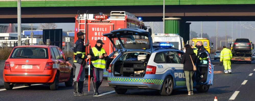 Incidente Statale 36 Lissone Cascina Aliprandi 18 gennaio 2021