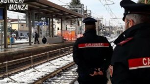 I carabinieri nella stazione di Seregno