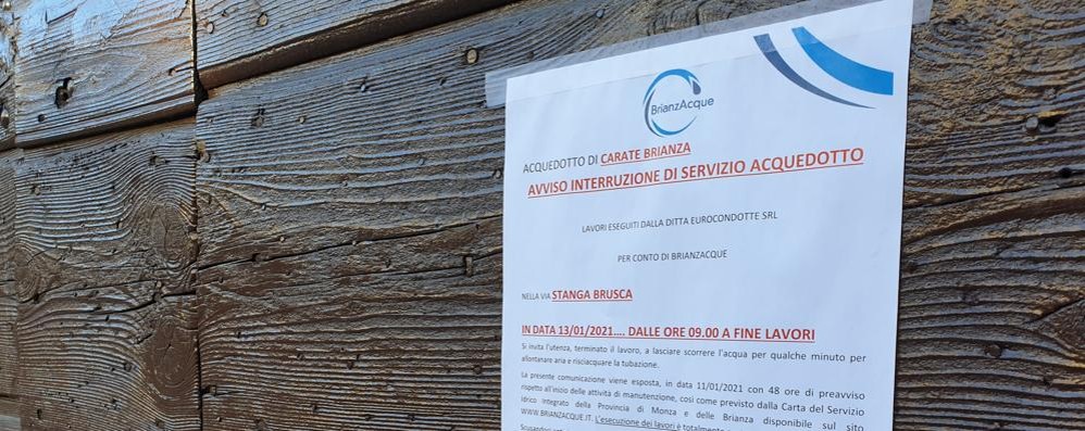 Carate, lavori BrianzAcque: Costa Lambro