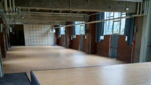 La palestra riqualificata della scuola Cadorna
