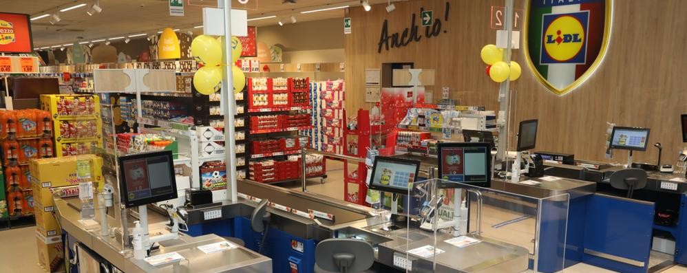 L’interno di un supermercato Lidl