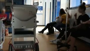 La sala d'attesa del pronto soccorso di Desio