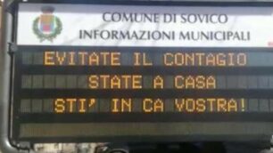 CORONAVIRUS: Sovico l’appello a restare a casa durante il primo lockdown