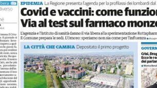 prima pagina il Cittadino giovedì 4 febbraio 2021