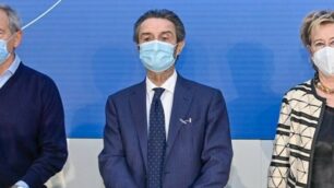 Coronavirus Regione Lombardia campagna vaccinale anticovid: Bertolaso, Fontana, Moratti