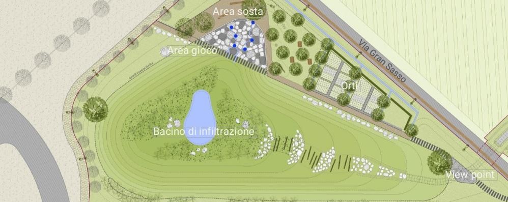 Il progetto di Arcore: subito sotto si trova via Monte Bianco: in pratica tra Brianzatende e polizia di Stato