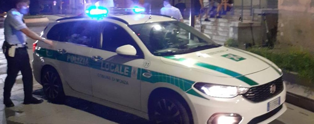 Una pattuglia della polizia locale