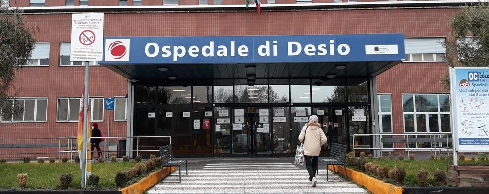 L’ingresso dell’ospedale di Desio