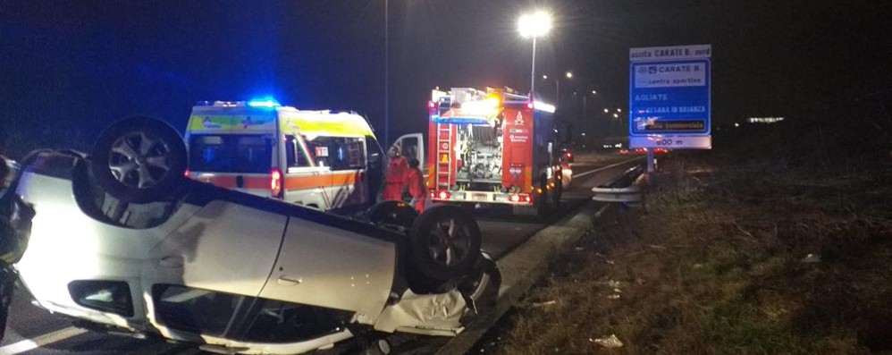 Incidente Statale 36 Carate Brianza nord