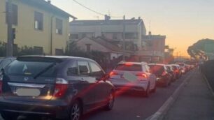 Lissone semaforo Manin Cattaneo code - foto pubblicata sui social