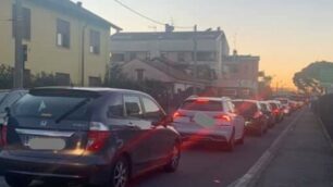 Lissone semaforo Manin Cattaneo code - foto pubblicata sui social