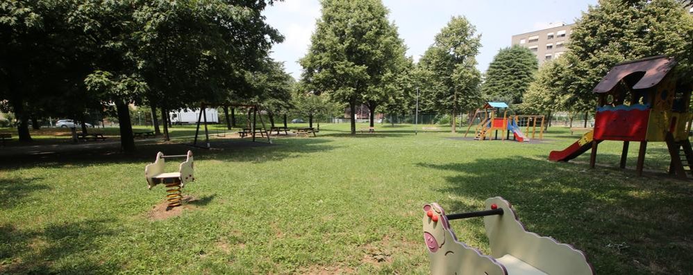 Monza, il parco gioco di via Calatafimi - Cappuccini