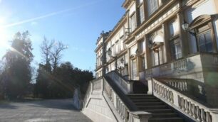 La facciata della Villa reale sui Giardini