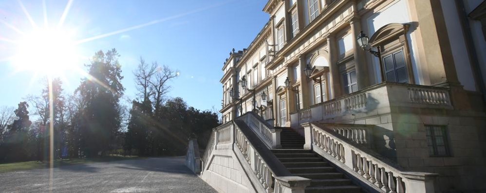 La facciata della Villa reale sui Giardini