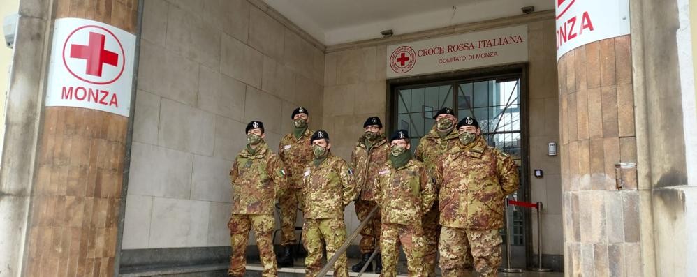 I militari della Croce rossa di Monza