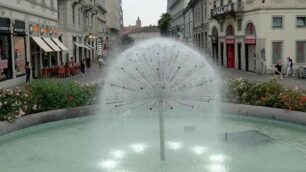 Monza: la fontana di largo Mazzini