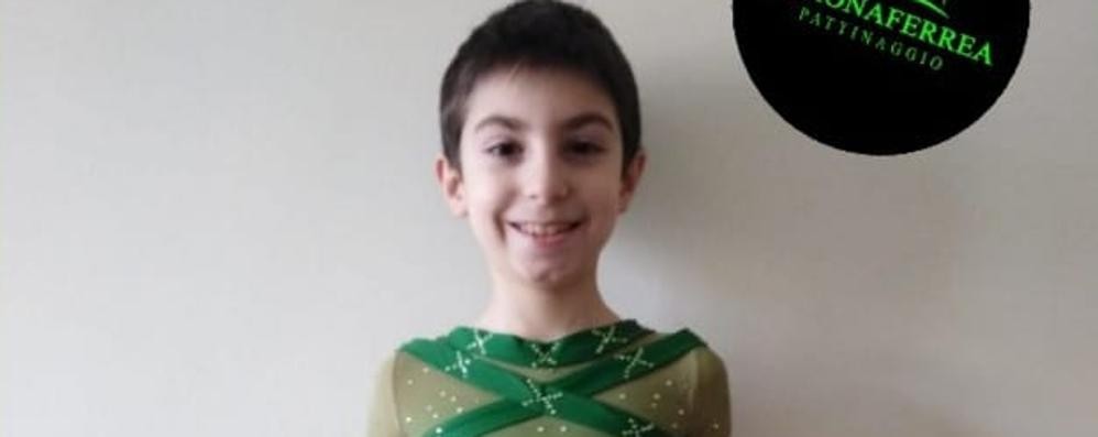 Pattinaggio: Andrea Clementi, 8 anni